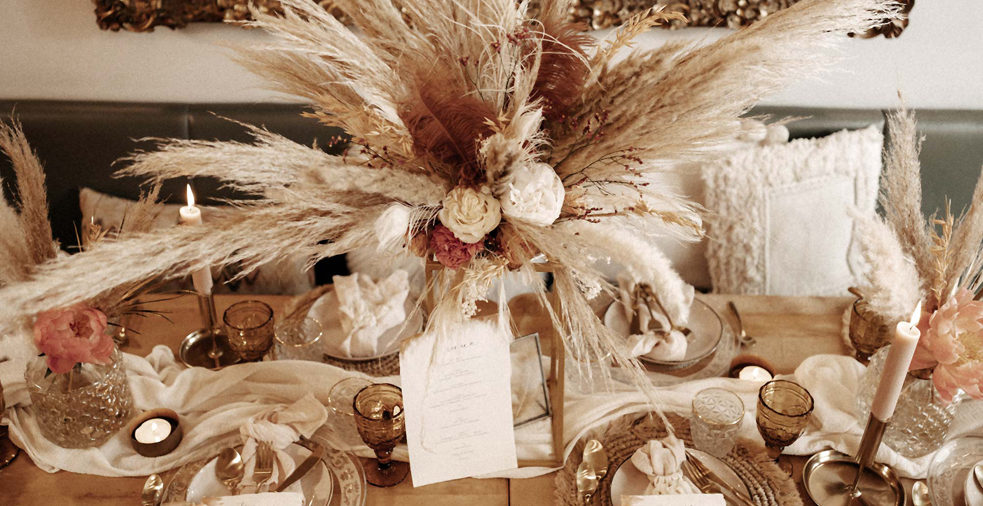 Boho-Hochzeit-Tischdeko_XD Tischdeko Boho Hochzeit