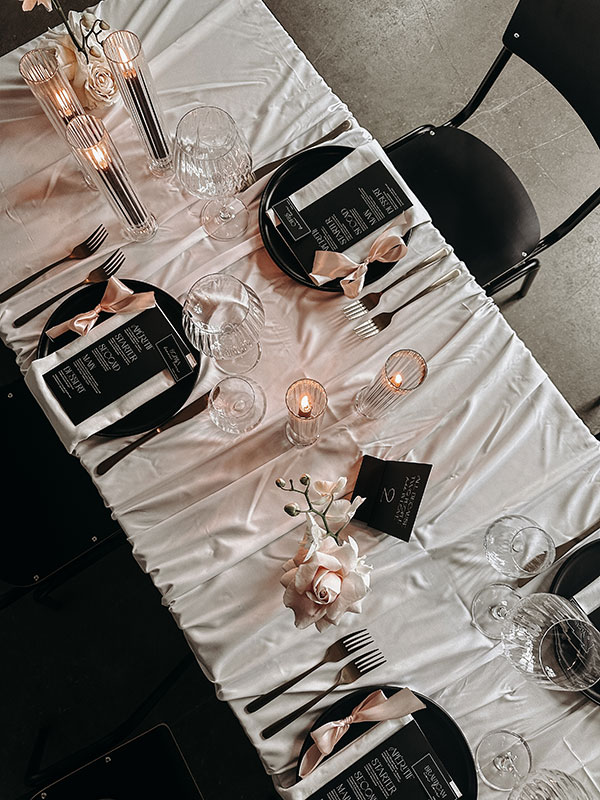 Hochzeitstisch Zitronen